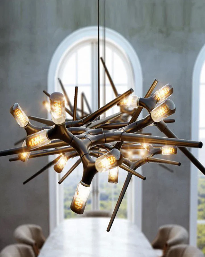 WOMO Black Branch Chandelier-WM2672 - Image 3