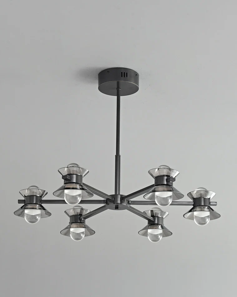 WOMO 6/8/10 Light Black Brass Chandelier-WM2226 - Image 13