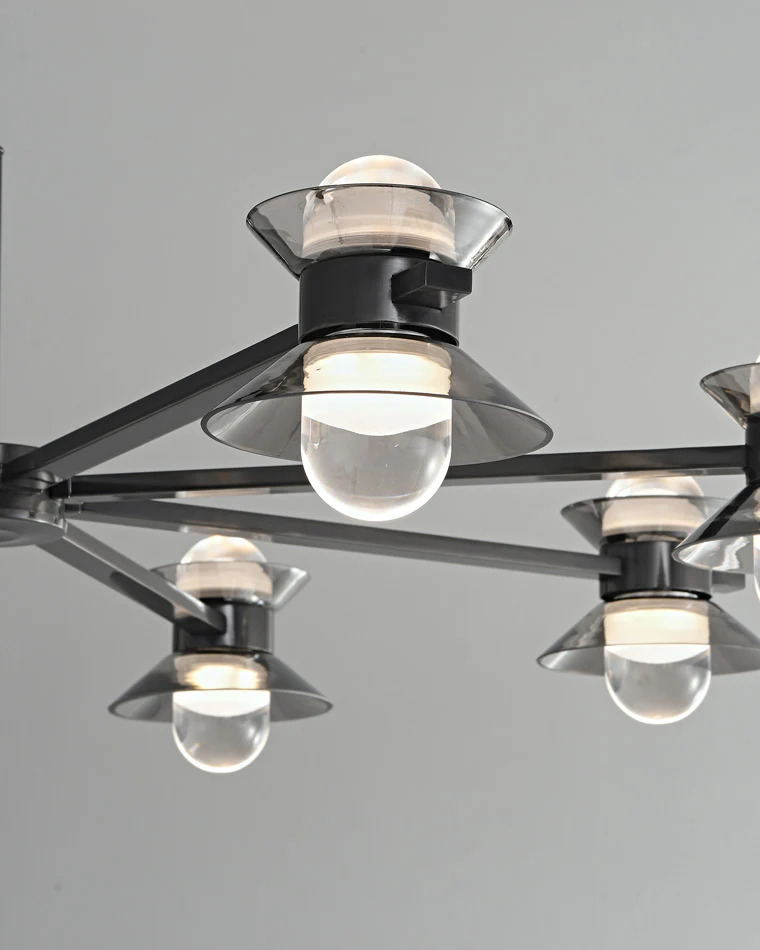WOMO 6/8/10 Light Black Brass Chandelier-WM2226 - Image 14