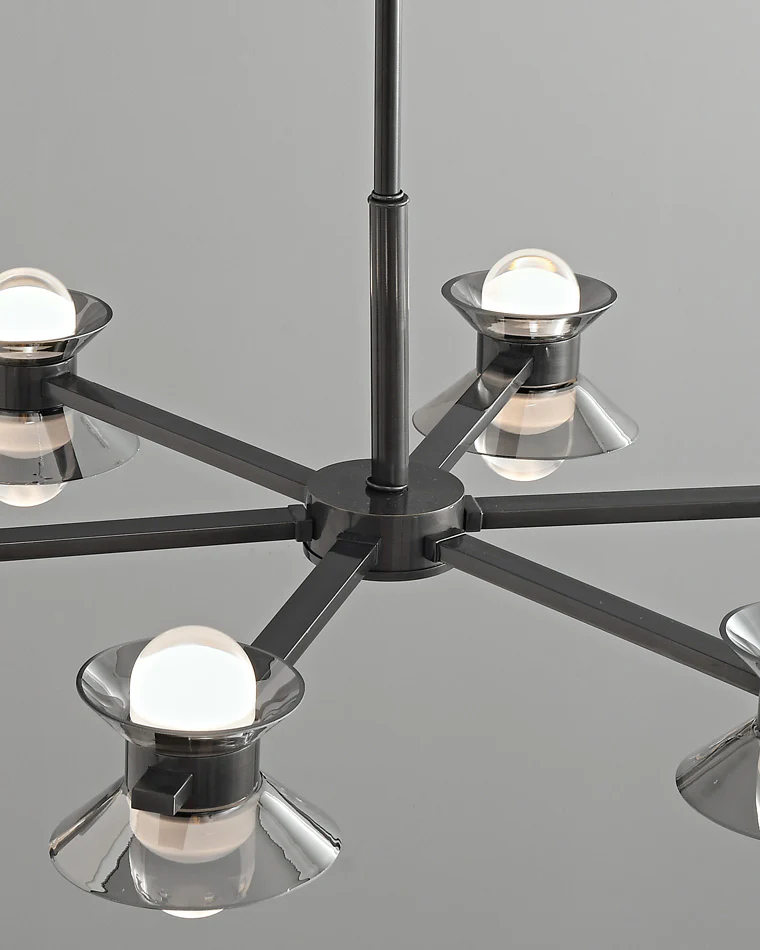WOMO 6/8/10 Light Black Brass Chandelier-WM2226 - Image 15
