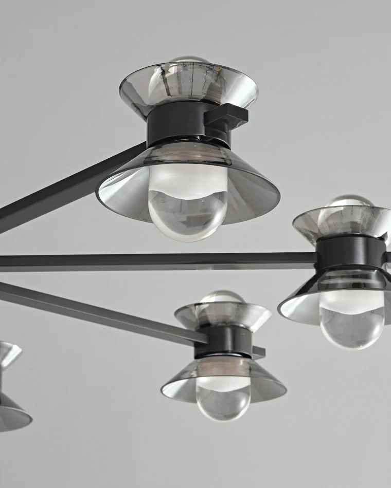 WOMO 6/8/10 Light Black Brass Chandelier-WM2226 - Image 16