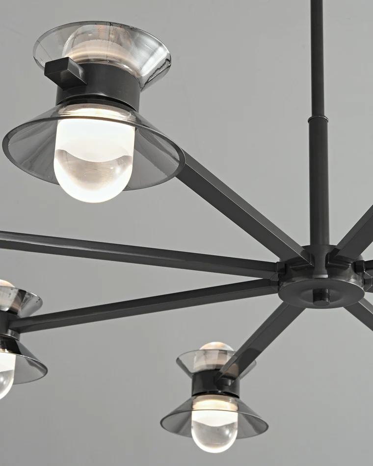 WOMO 6/8/10 Light Black Brass Chandelier-WM2226 - Image 21