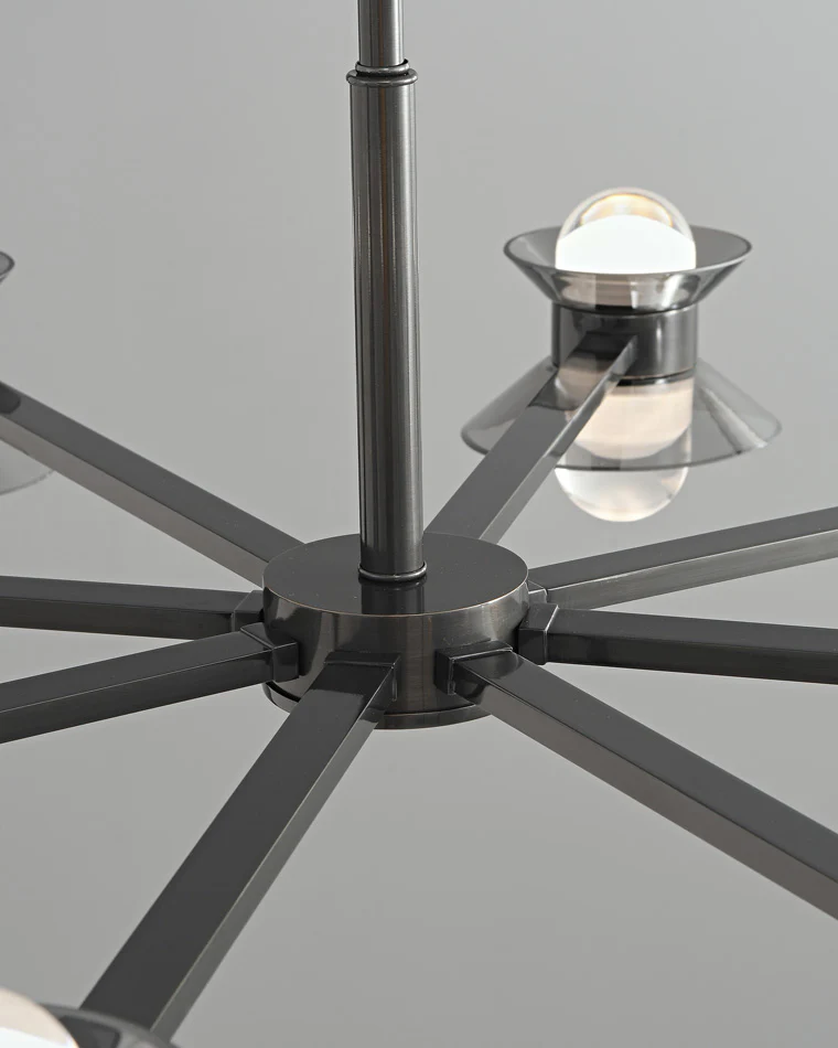 WOMO 6/8/10 Light Black Brass Chandelier-WM2226 - Image 22
