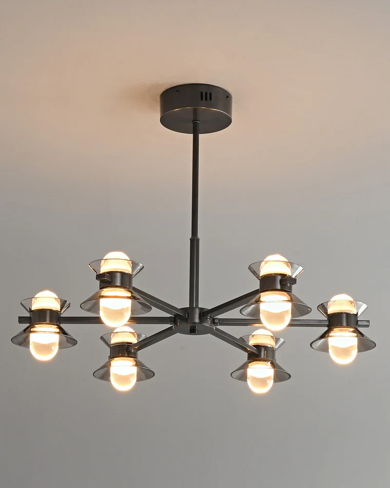 WOMO 6/8/10 Light Black Brass Chandelier-WM2226 - Image 28