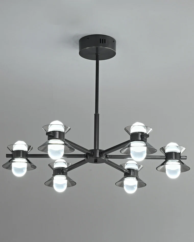 WOMO 6/8/10 Light Black Brass Chandelier-WM2226 - Image 29