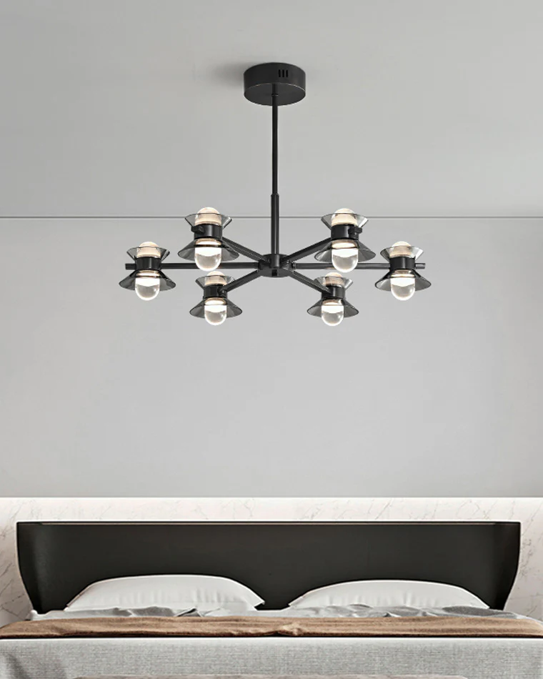 WOMO 6/8/10 Light Black Brass Chandelier-WM2226 - Image 3