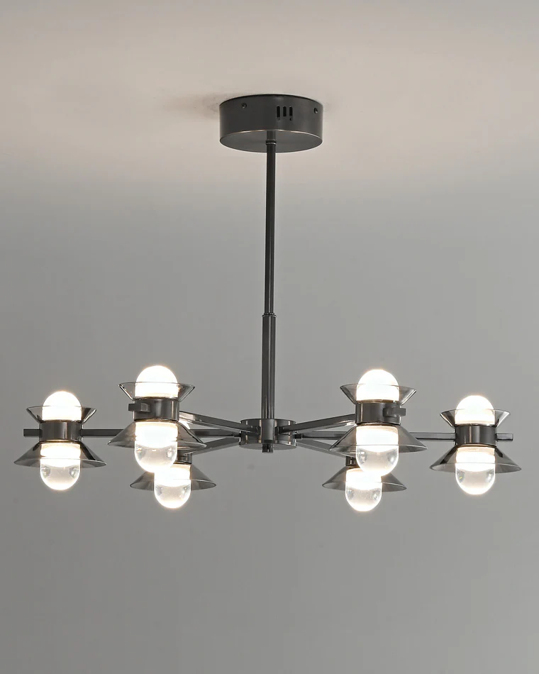 WOMO 6/8/10 Light Black Brass Chandelier-WM2226 - Image 30