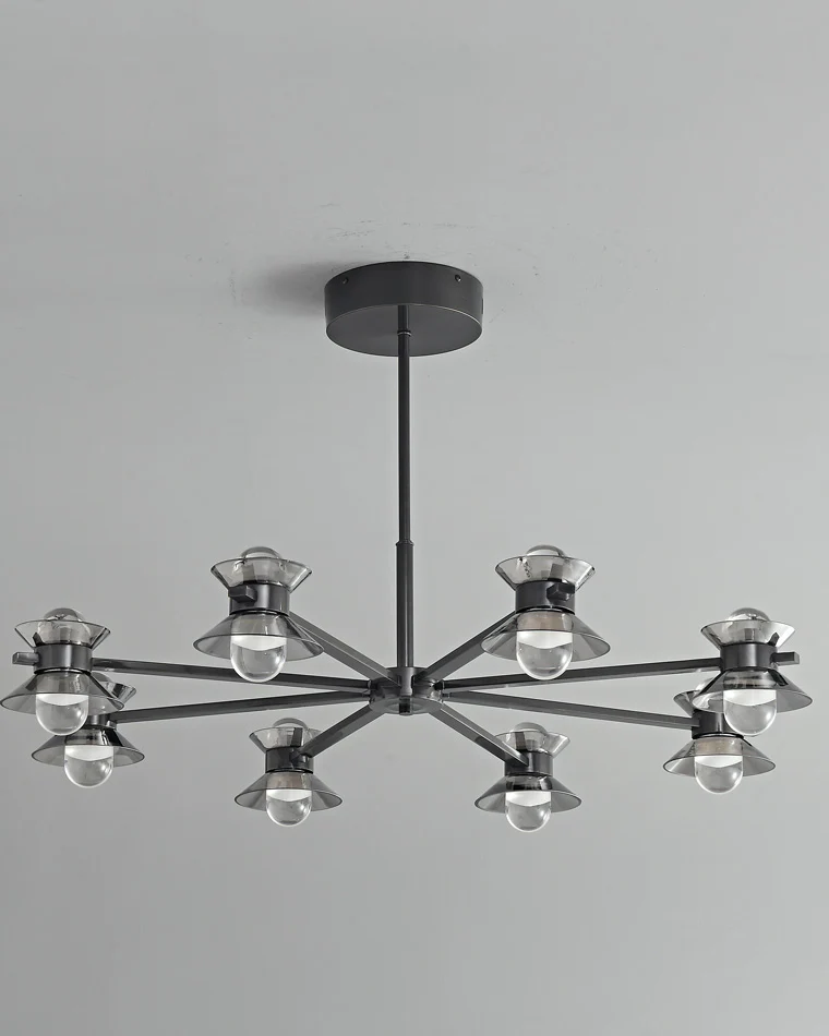 WOMO 6/8/10 Light Black Brass Chandelier-WM2226 - Image 32