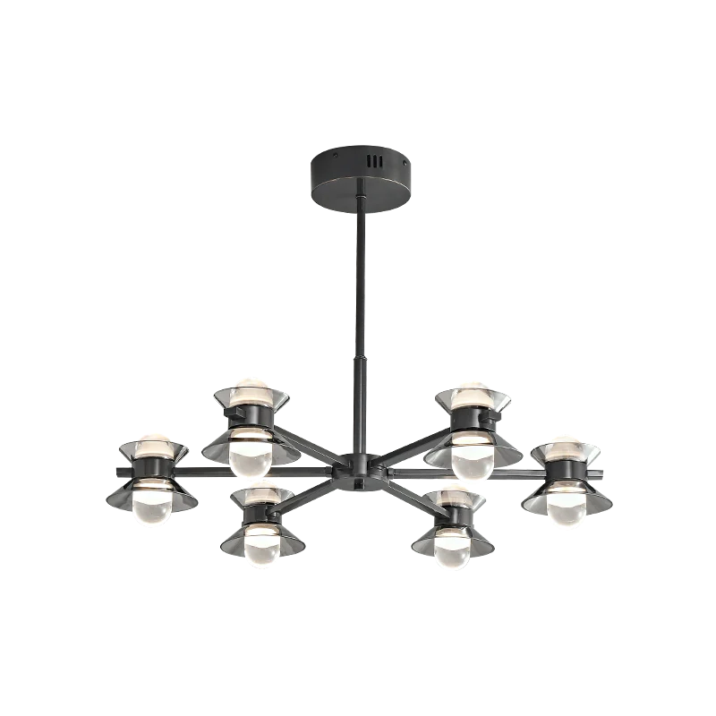 WOMO 6/8/10 Light Black Brass Chandelier-WM2226 - Image 36