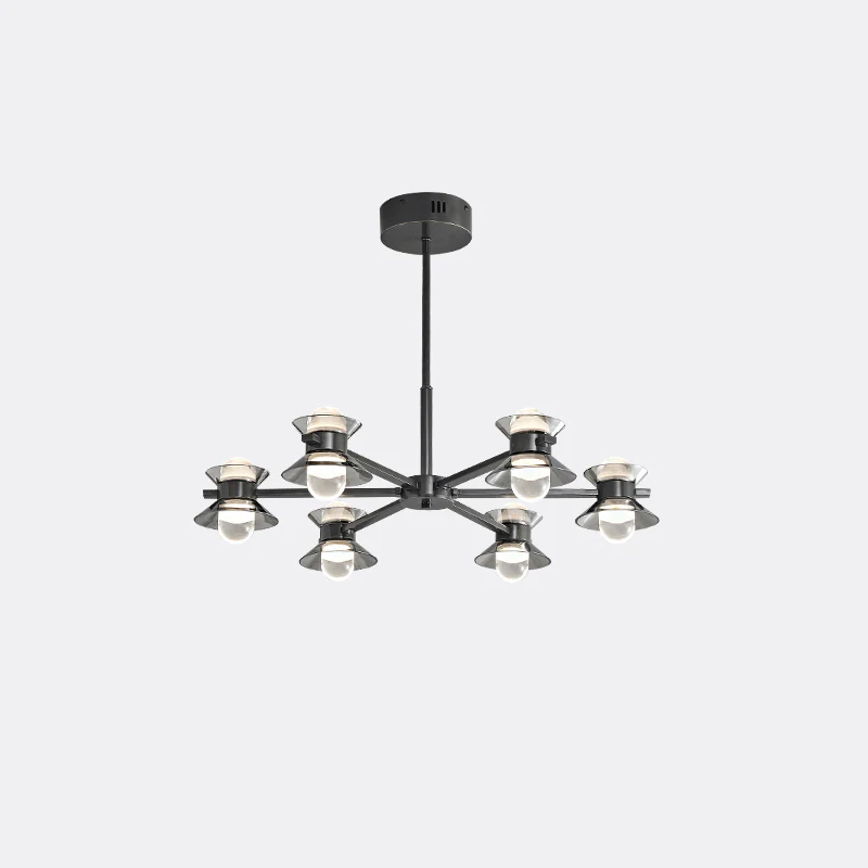 WOMO 6/8/10 Light Black Brass Chandelier-WM2226 - Image 37