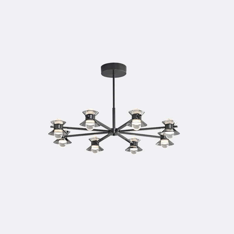 WOMO 6/8/10 Light Black Brass Chandelier-WM2226 - Image 39