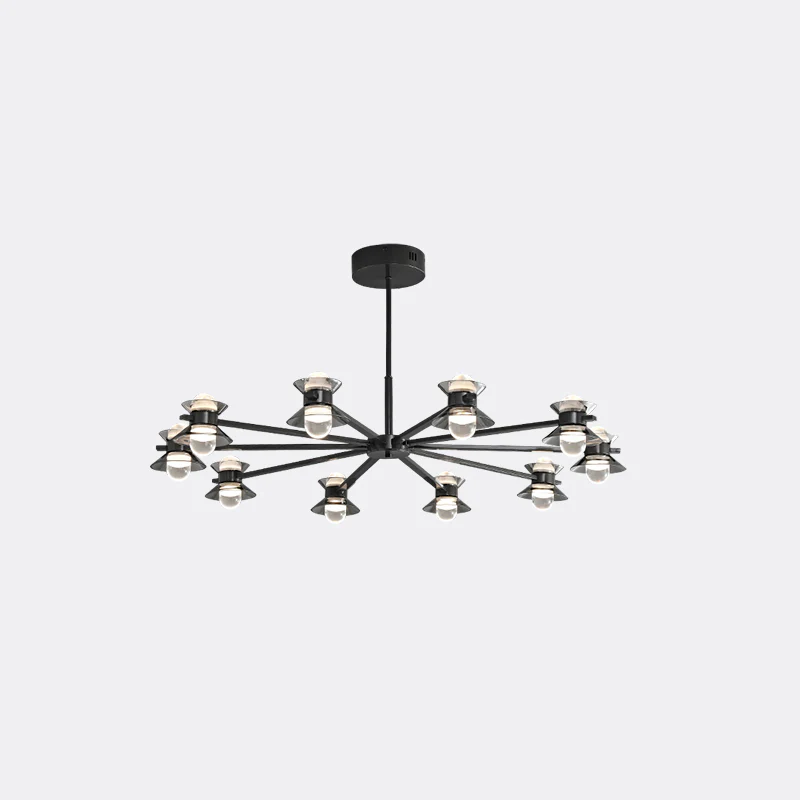 WOMO 6/8/10 Light Black Brass Chandelier-WM2226 - Image 41