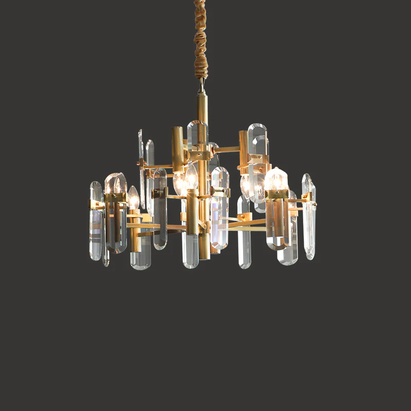 WOMO Black Candle Crystal Chandelier-WM2519 - Image 11