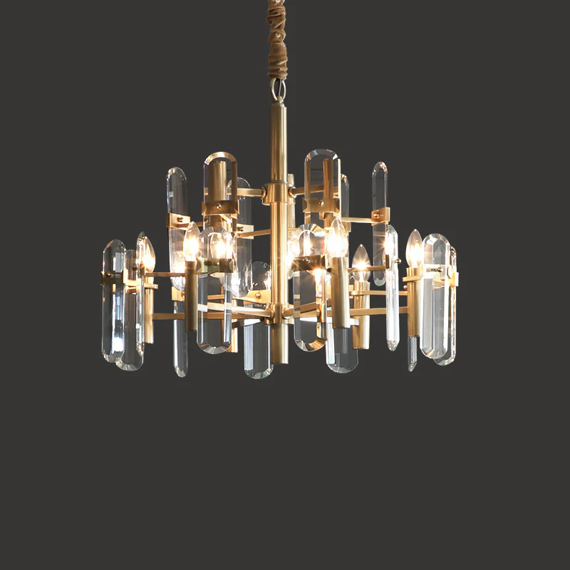 WOMO Black Candle Crystal Chandelier-WM2519 - Image 13