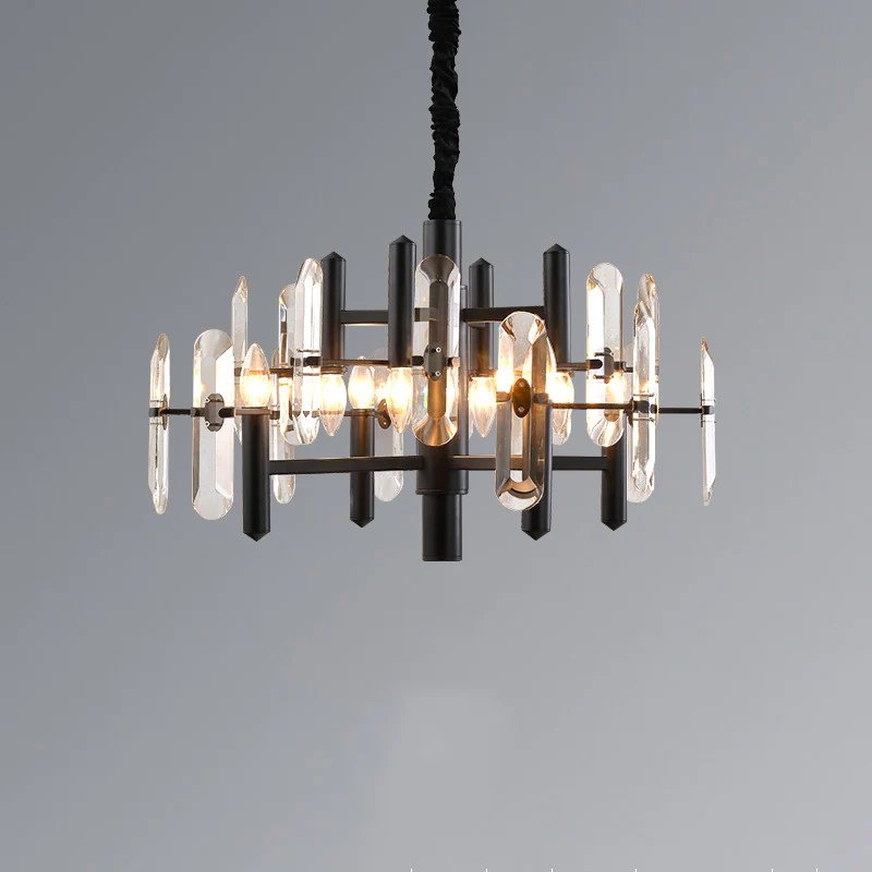 WOMO Black Candle Crystal Chandelier-WM2519 - Image 17