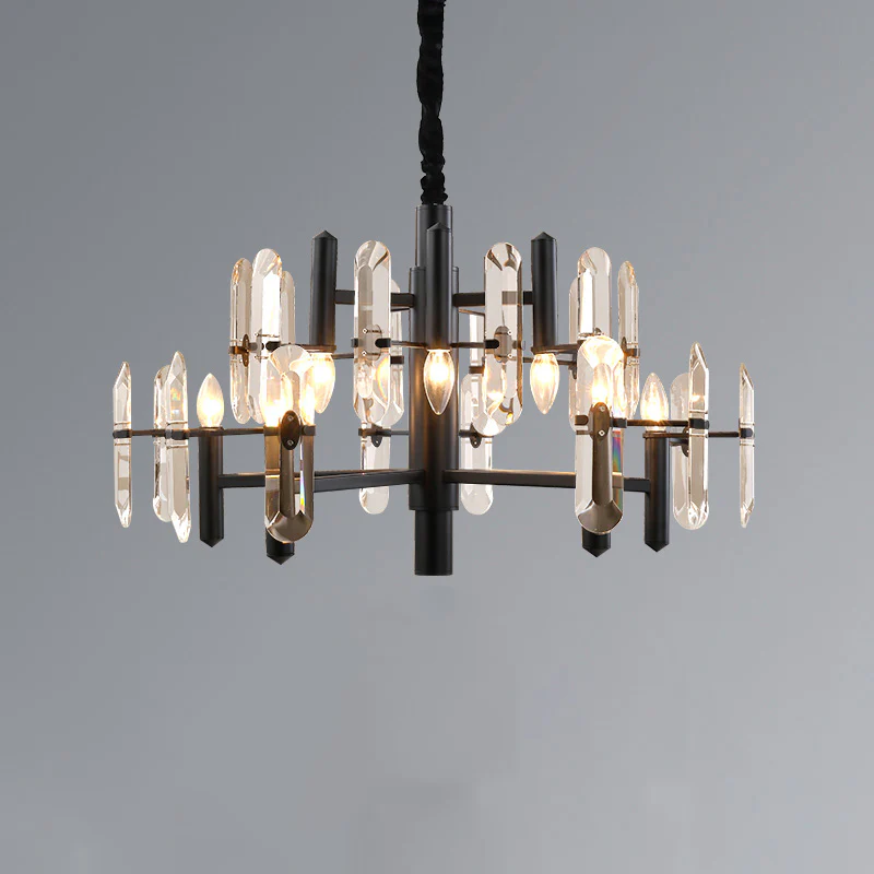 WOMO Black Candle Crystal Chandelier-WM2519 - Image 19