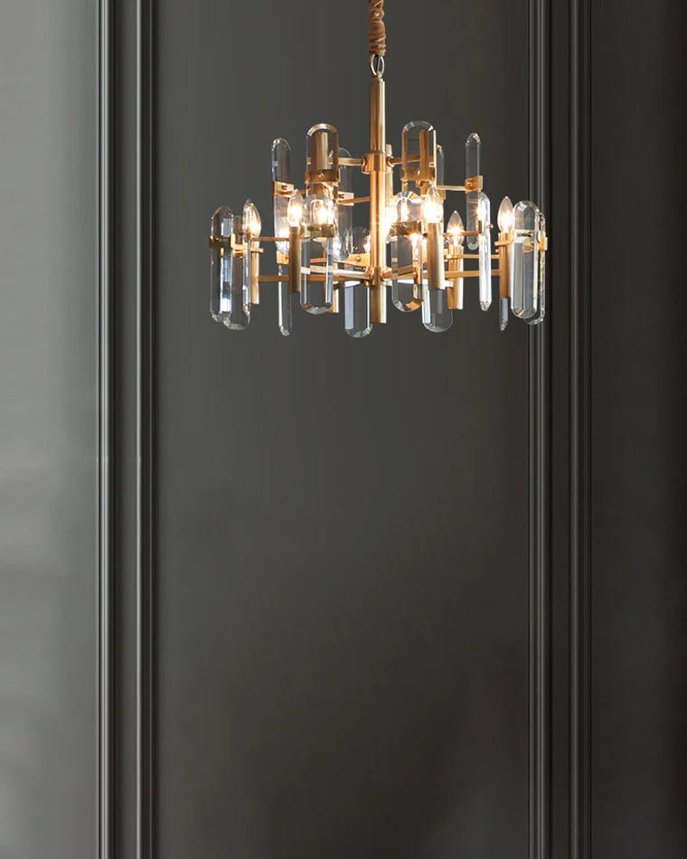 WOMO Black Candle Crystal Chandelier-WM2519 - Image 5