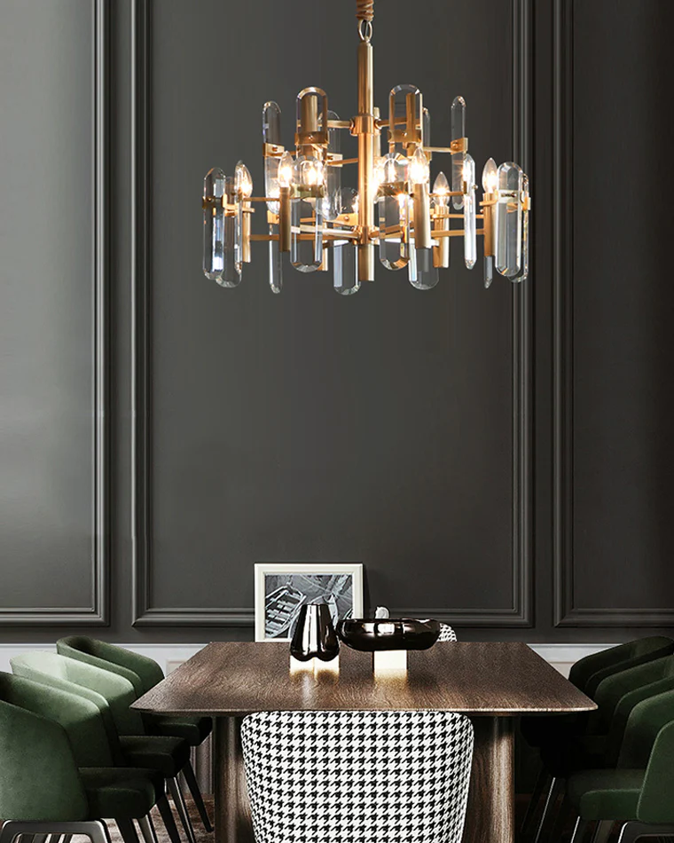 WOMO Black Candle Crystal Chandelier-WM2519 - Image 7