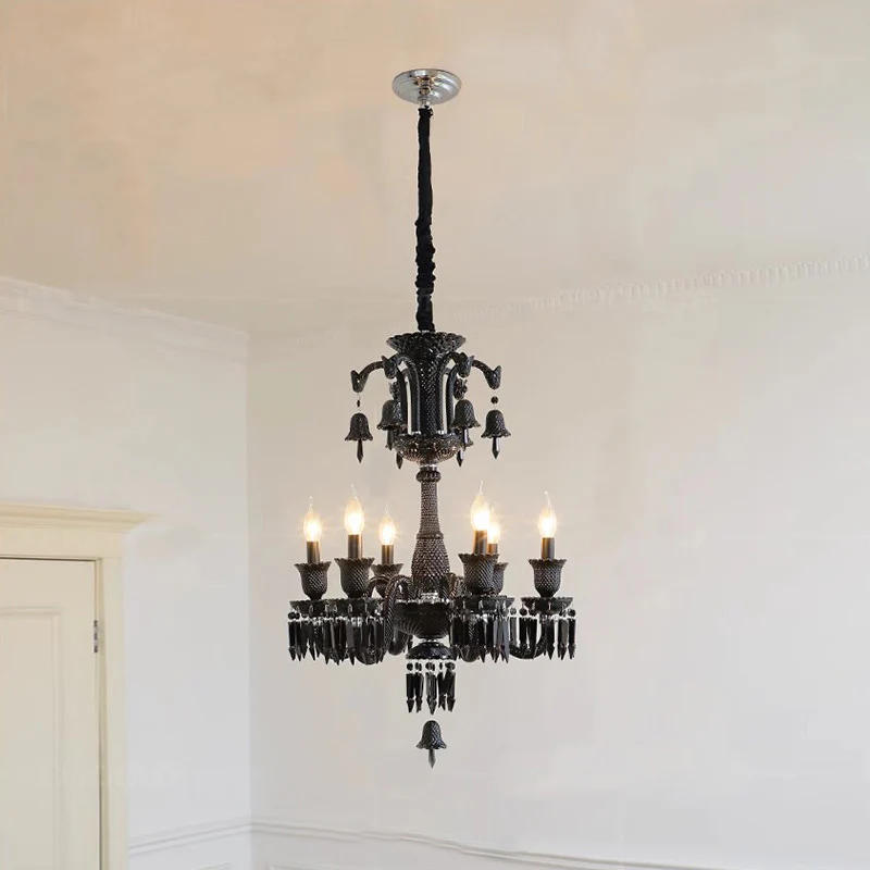WOMO Victorian Black Candlestic Crystal Chandelier-WM2373 - Image 11