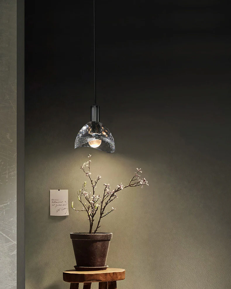 WOMO Small Black Crystal Pendant Light-WM2561 - Image 10