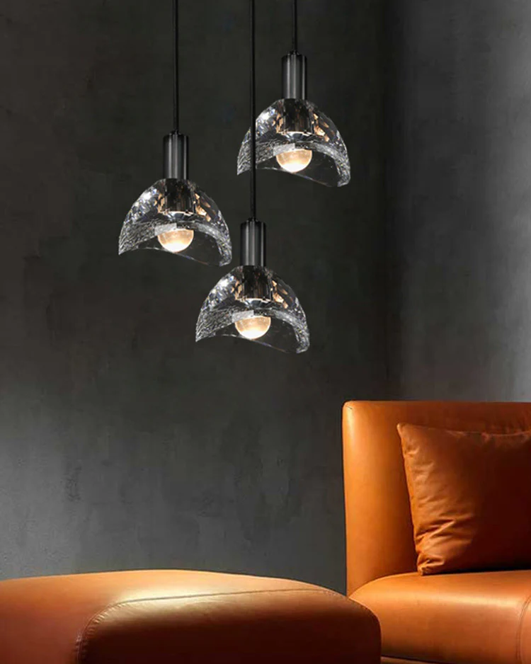 WOMO Small Black Crystal Pendant Light-WM2561 - Image 11
