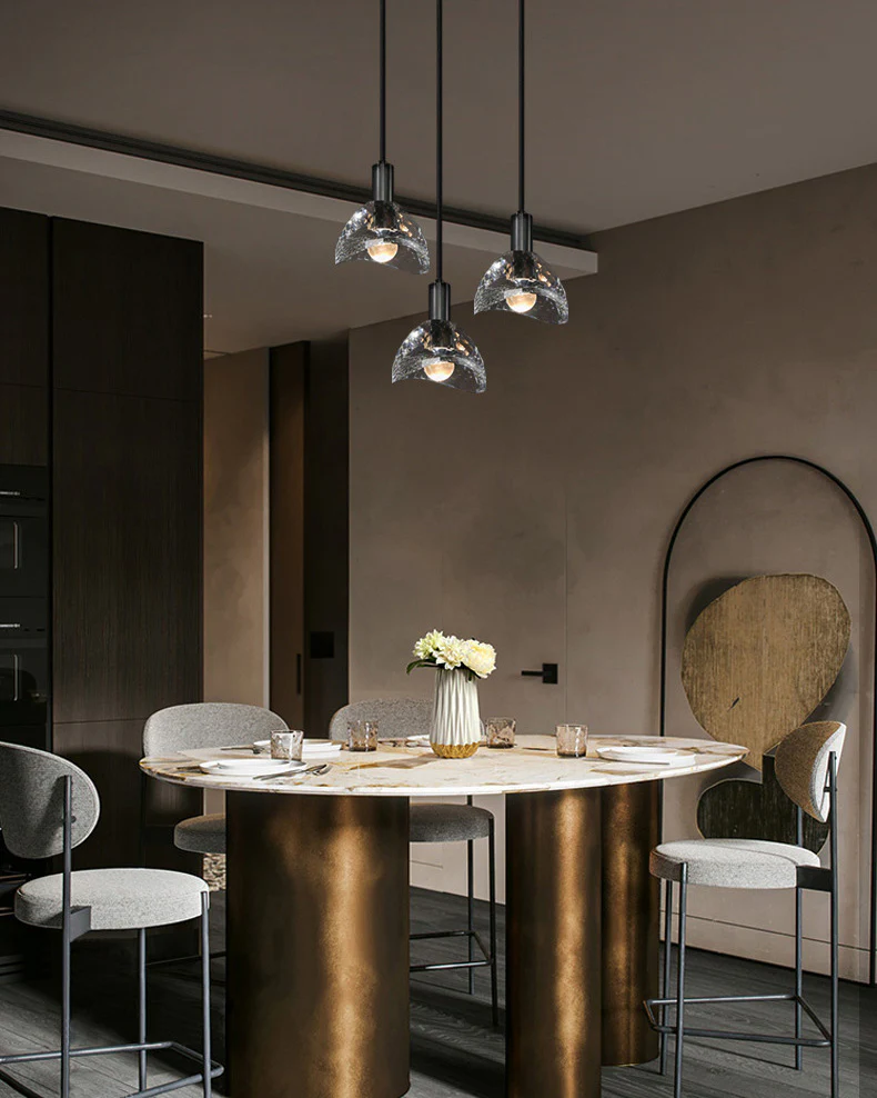 WOMO Small Black Crystal Pendant Light-WM2561 - Image 12