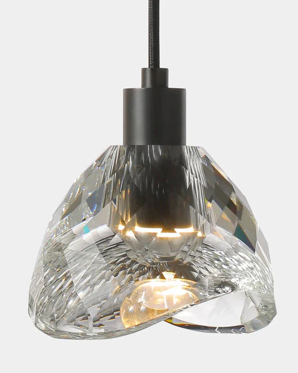 WOMO Small Black Crystal Pendant Light-WM2561 - Image 14