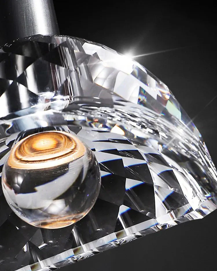 WOMO Small Black Crystal Pendant Light-WM2561 - Image 16