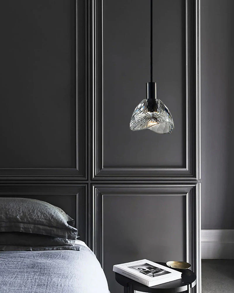 WOMO Small Black Crystal Pendant Light-WM2561 - Image 4