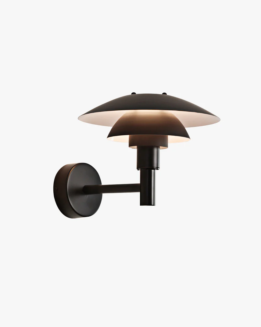 WOMO Black Danish Designer Wall Sconce-WM6149