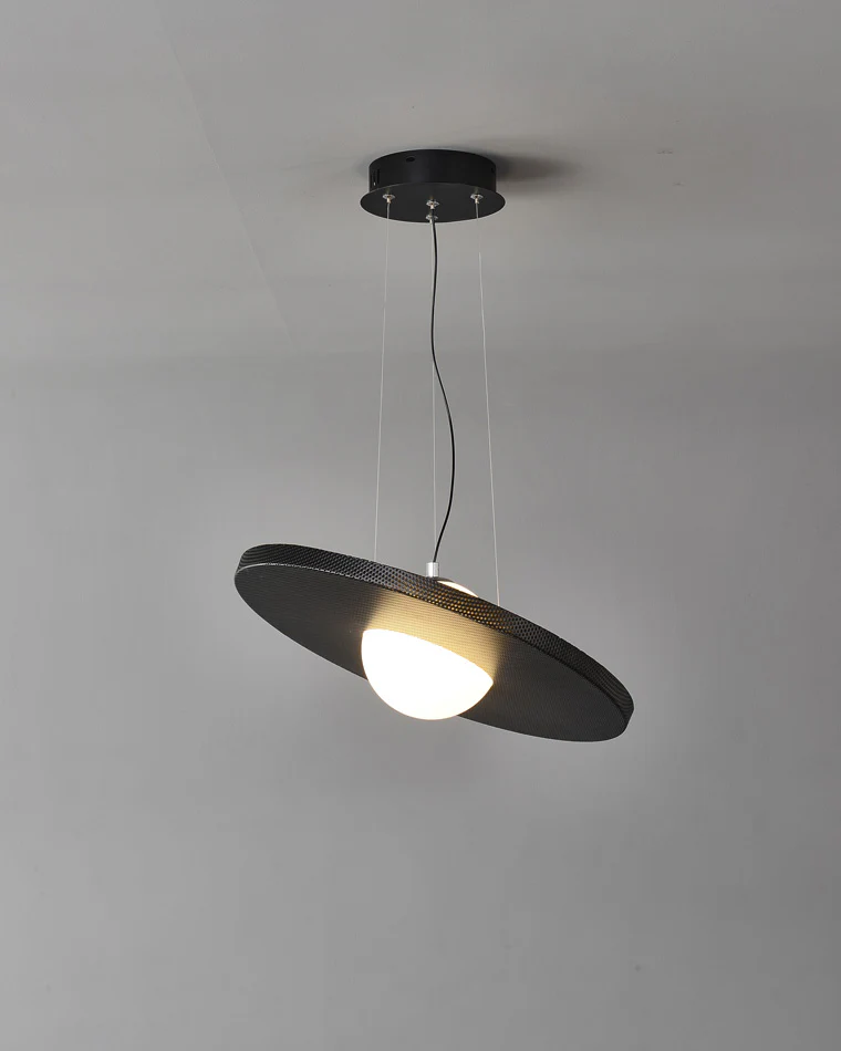 WOMO Black Disc Pendant Light-WM2324 - Image 13