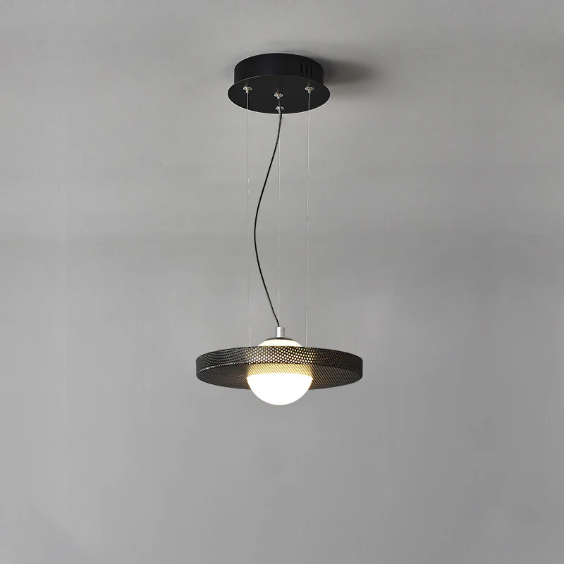 WOMO Black Disc Pendant Light-WM2324 - Image 17