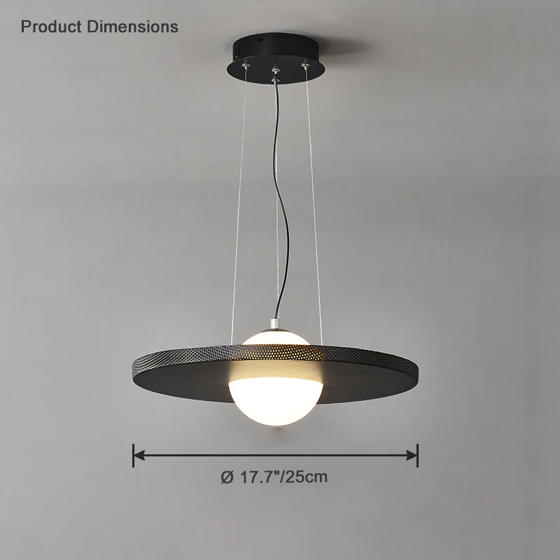 WOMO Black Disc Pendant Light-WM2324 - Image 22
