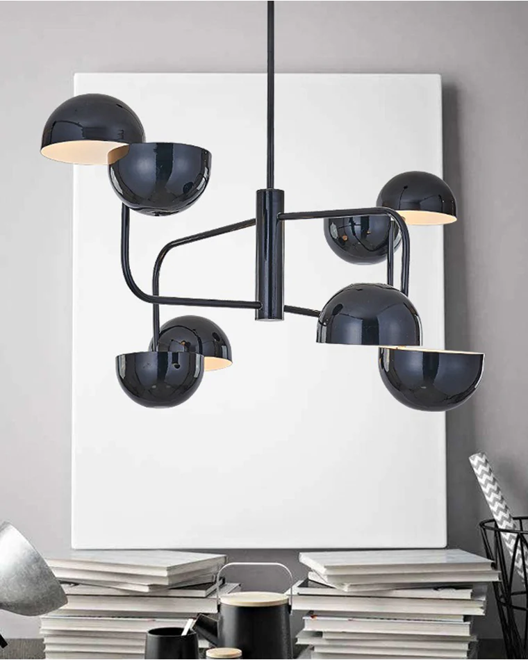 WOMO Post Modern Black Dome Chandelier-WM2753 - Image 2