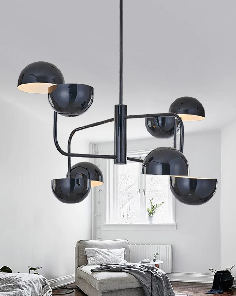 WOMO Post Modern Black Dome Chandelier-WM2753 - Image 3