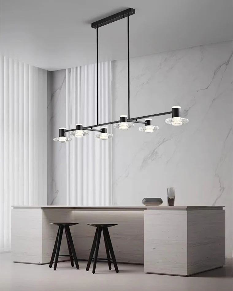 WOMO Black Linear Chandelier-WM2222 - Image 10