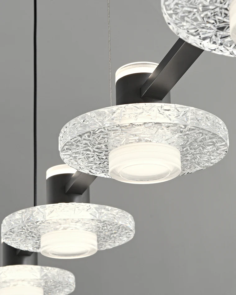 WOMO Black Linear Chandelier-WM2222 - Image 14