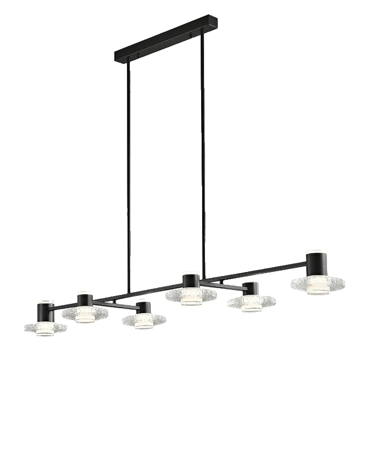 WOMO Black Linear Chandelier-WM2222 - Image 19