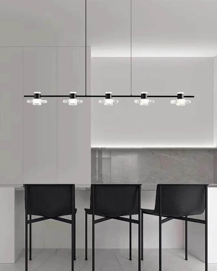 WOMO Black Linear Chandelier-WM2222 - Image 5