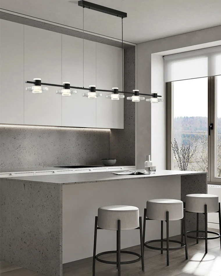 WOMO Black Linear Chandelier-WM2222 - Image 6
