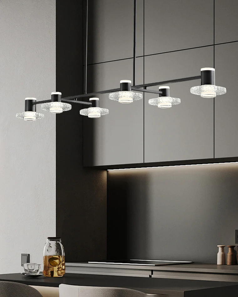 WOMO Black Linear Chandelier-WM2222 - Image 7