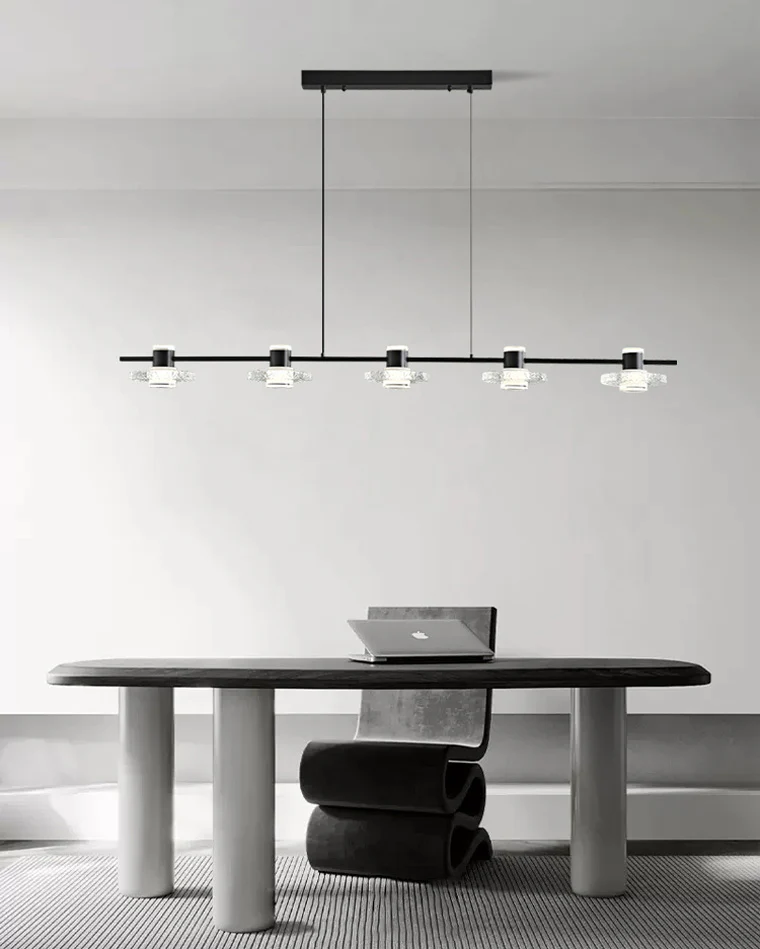 WOMO Black Linear Chandelier-WM2222 - Image 8