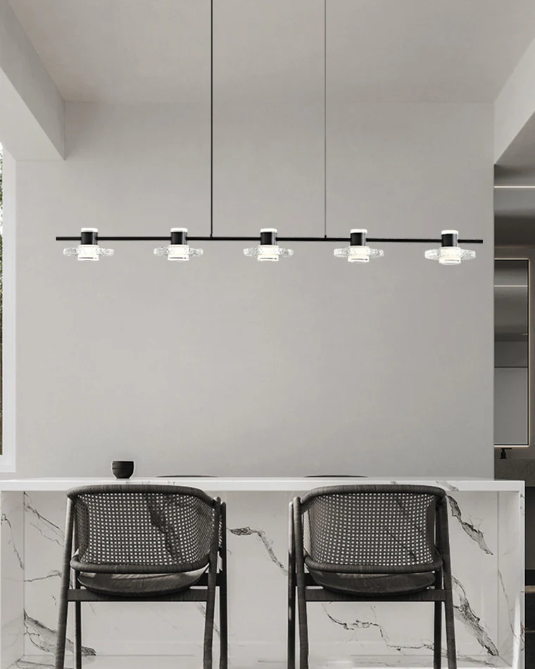 WOMO Black Linear Chandelier-WM2222 - Image 9