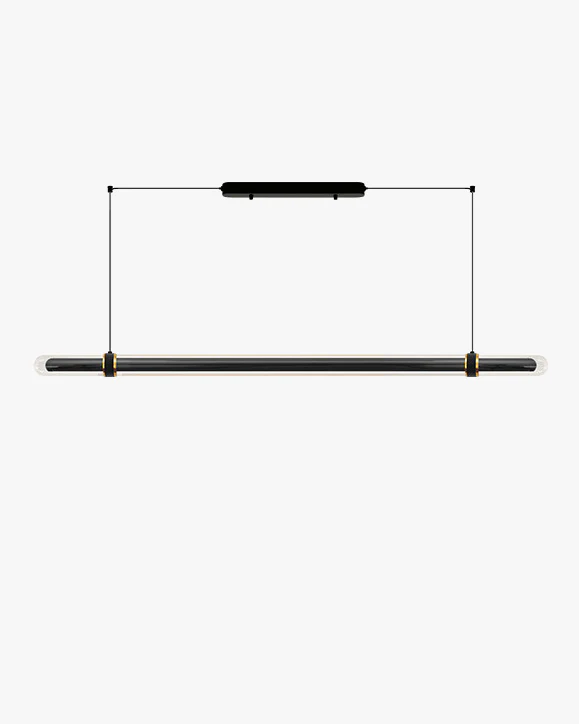 WOMO Black Glass Time tunnel Linear Pendant Light - WM3288