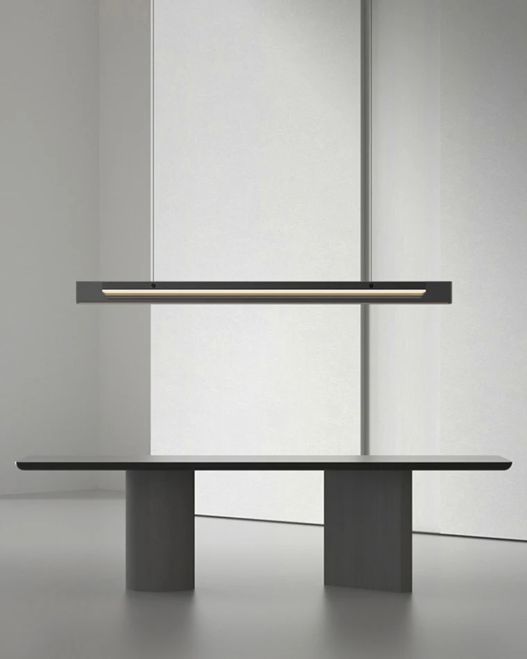 WOMO Black Glass Linear Pendant-WM2309 - Image 2