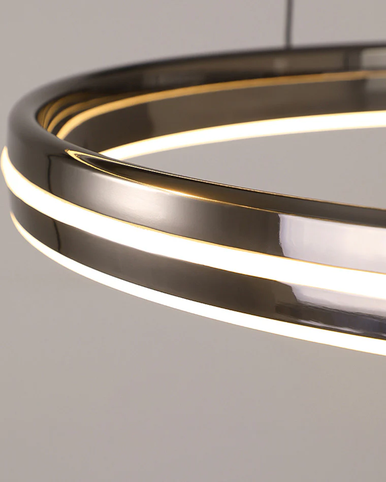 WOMO Black Led Ring Chandelier-WM2365 - Image 7