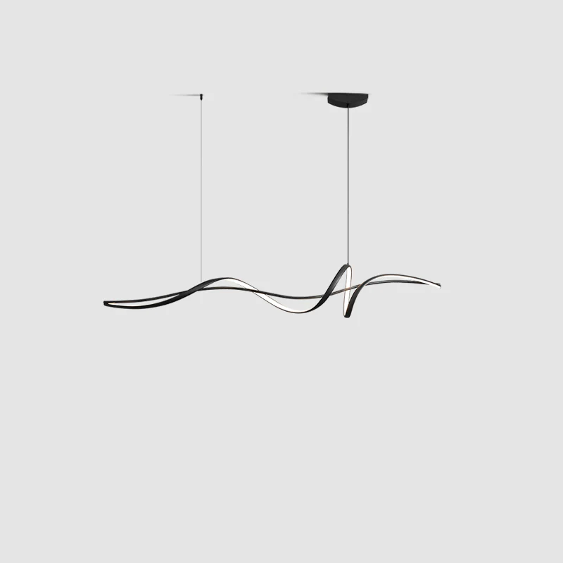 WOMO Black Spiral Led Pendant Light-WM2299 - Image 12