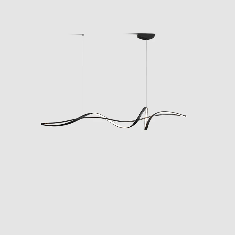 WOMO Black Spiral Led Pendant Light-WM2299 - Image 14