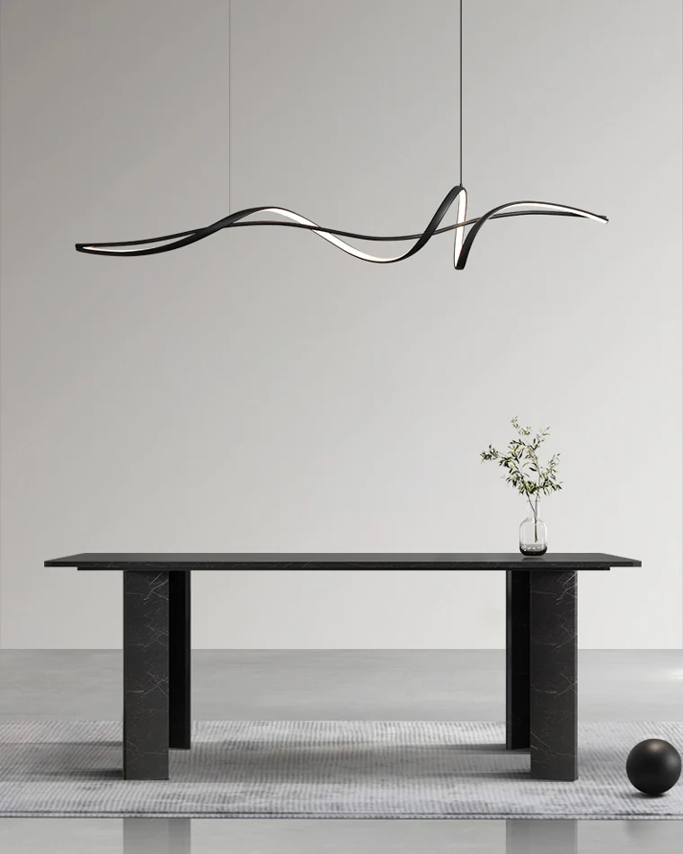 WOMO Black Spiral Led Pendant Light-WM2299 - Image 4