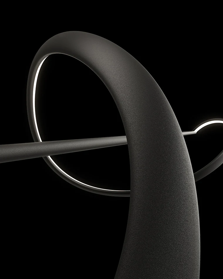 WOMO Black Spiral Led Pendant Light-WM2299 - Image 6